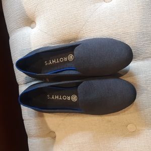 Rothy's Size 10.5 Navy Heather Loafers